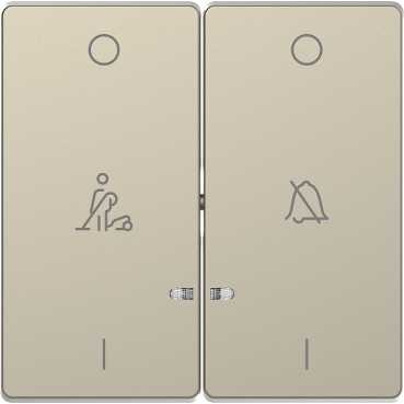 Клавиша Merten D-Life сахара 2-ная линзой led, символ: звонок/горничная MTN3429-6033