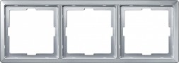 Рамка Merten Artec Алюминий 3 поста MTN481360