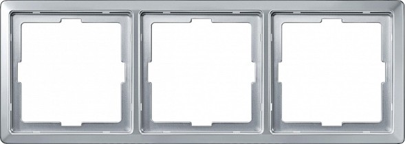 Рамка Merten Artec Алюминий 3 поста MTN481360