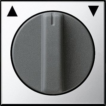 Накладка Gira Хром с ручкой для жалюзи 0666605