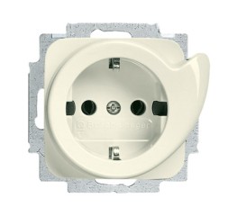 Розетка ABB Busch-Duro 2000 SI слоновая кость SCHUKO 16А 250В с выталкивателем вилки 2CKA002011A2597 20 EUCDR-212