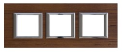 Рамка Bticino Axolute Квадрат Тиковое дерево 2+2+2 модуля HA4802M3HLTK
