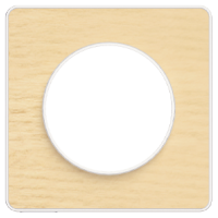 Рамка Schneider Electric Odace Бук / Белый 1-постовая S52P802M