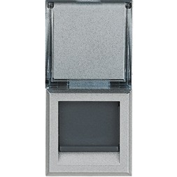 Розетка RJ45 Bticino Axolute Алюминий FTP кат6 HC4279C6F