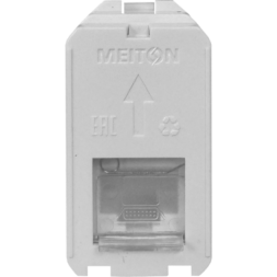Розетка интернет RG45 5 CAT 1 модульная MEITON A4279C5E