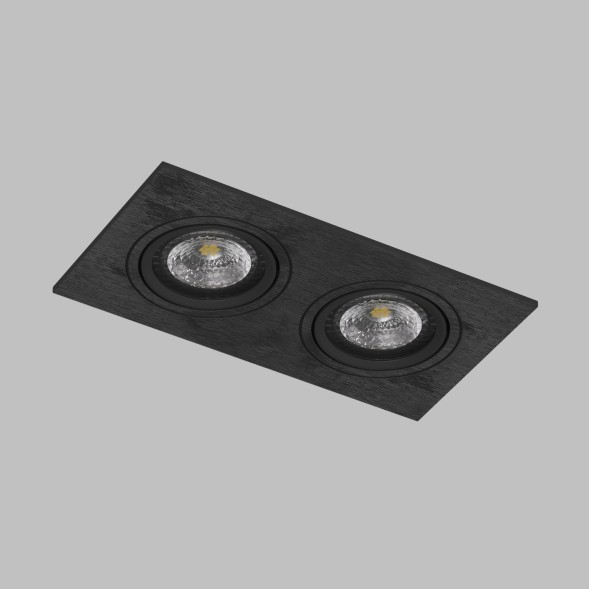 DK3022-BK Встраиваемый светильник, IP 20, 10 Вт, GU5.3, LED, черный, пластик