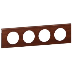 Рамка Legrand Celiane Дерево Дерево ореха 4 поста 069224