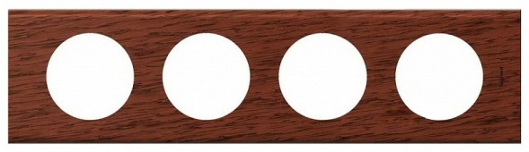 Рамка Legrand Celiane Дерево Дерево ореха 4 поста 069224