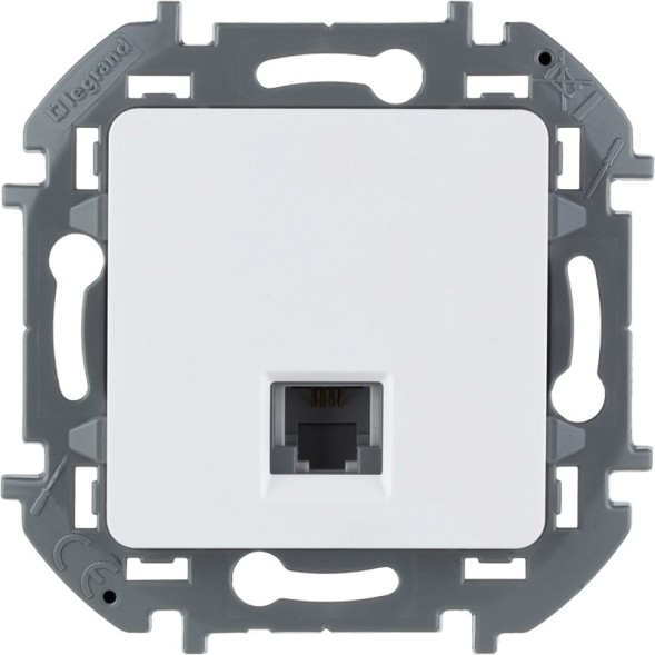 Телефонная розетка RJ11 Белый Legrand INSPIRIA 673820
