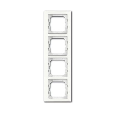 Рамка ABB Axcent Белое стекло 4 поста 2CKA001754A4440 1724-280