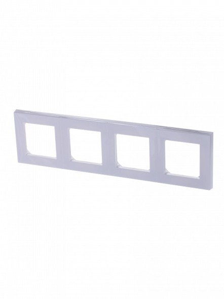 Рамка ABB Levit Белый / Белый 4 поста 2CHH015040A6003 3901H-A05040 03W