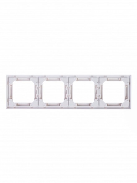 Рамка ABB Levit Белый / Белый 4 поста 2CHH015040A6003 3901H-A05040 03W