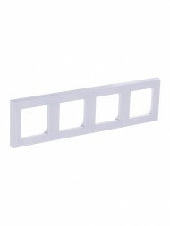 Рамка ABB Levit Белый / Белый 4 поста 2CHH015040A6003 3901H-A05040 03W