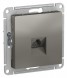 Розетка телефонная RJ11 Schneider Electric Atlasdesign Сталь механизм ATN000981