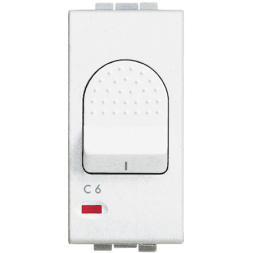 Автоматический выключатель Bticino LivingLight Air Белый с индикатором защиты 1 полюса 1500А 230В 1 модуль N4301/6