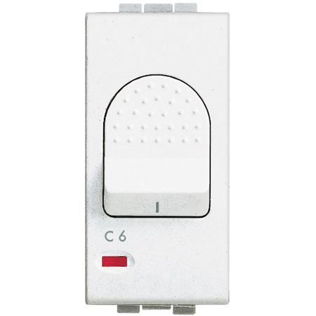 Автоматический выключатель Bticino LivingLight Air Белый с индикатором защиты 1 полюса 1500А 230В 1 модуль N4301/6