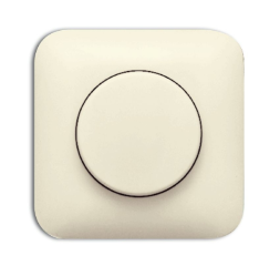 Плата центральная (накладка) ABB Busch-Duro 2000 SI слоновая кость с поворотной ручкой для механизма поворотного светорегулятора с лампой подсветки 2CKA006599A1326 2115 J-212