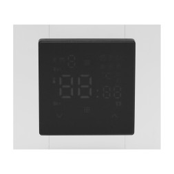 Регулятор теплого пола, TAG-Черный (ВИД С БЕЛОЙ РАМКОЙ)