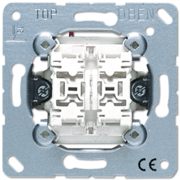 Выключатель Jung 2-клавишный кнопочный (2 НО контакта) 535U