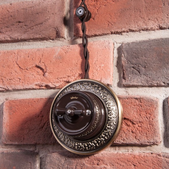 Ретро кабель витой 2х2,5 коричневый 20 м (под заказ) Werkel W6452314