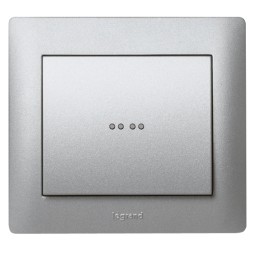 Лицевая панель Legrand Galea Life белая для выключателя одноклавишного с подсветкой 771034