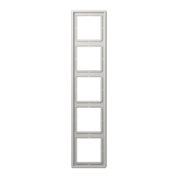 Рамка Jung LS 990 Светло-серый 5 постов LS985LG