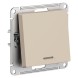 1-клавишный ВЫКЛЮЧАТЕЛЬ с подсветкой, 10АХ, механизм, быстрозажим. клем., ПЕСОЧНЫЙ Schneider Electric Art Gallery GAL001213S