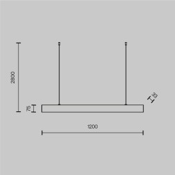 Подвесной светильник Maytoni P051PL-L40W4K