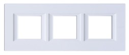 Рамка Bticino Axolute Квадрат Белый 2+2+2 модуля HA4802M3HHD
