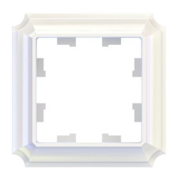 ATN100401 1-постовая РАМКА ЖЕМЧУГ, AtlasDesign Antique Schneider Electric