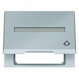 Промежуточная рамка Berker K.5 нержавеющая сталь с откидной крышкой и полем для надписи 11547104