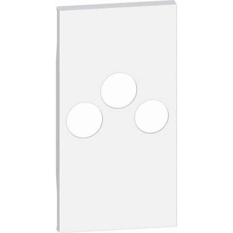 Лицевая панель розетки TV-R-SAT Bticino Living Now 2 модуля белая KW26M2