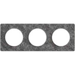 Рамка Schneider Electric Odace Черный фосфор 3-постовая S52P806T