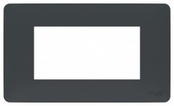 Рамка Schneider Electric Unica Modular Антрацит 4 поста-модуля NU210454