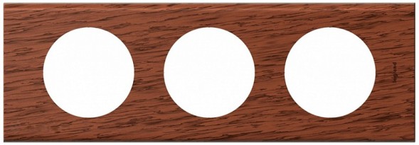 Рамка Legrand Celiane Дерево Дерево ореха 3 поста 069223