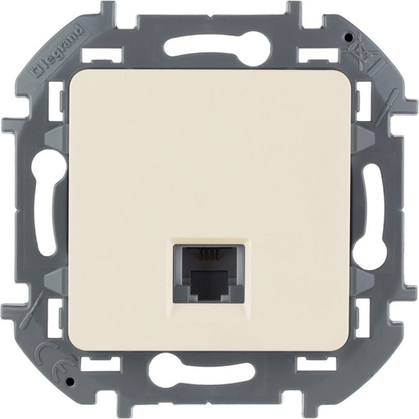 Телефонная розетка RJ11 Слоновая кость Legrand INSPIRIA 673821