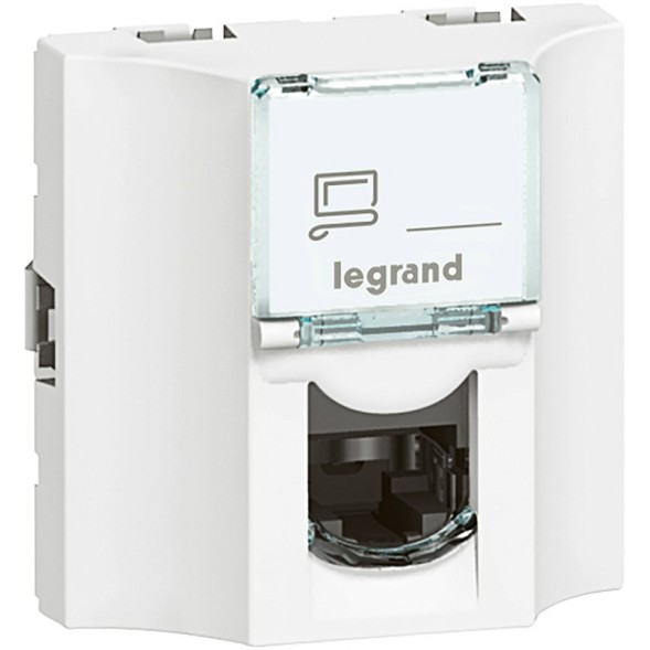 Вол/опт.роз. RJ45 Legrand Mosaic Кат.6 FTP 078623