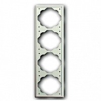 Рамка ABB Impuls Белый бархат 4 поста 2CKA001754A4435 1724-774-507