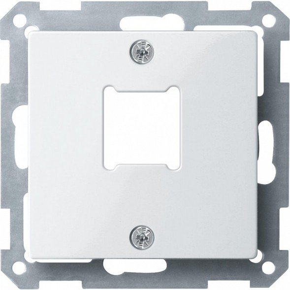 Центральная плата Merten M-серия белый для розетки RJ11/RJ45x1 пост MTN291519