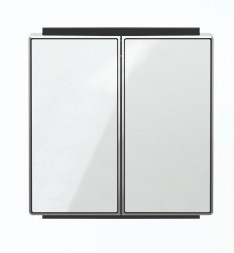 Клавиша ABB Sky Стекло белое для 2-клавишных выключателей/переключателей/кнопок 2CLA851100A2101 8511 CB