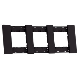 Рамка 3-ая цвет-черный матовый MEITON AA4802M3AG