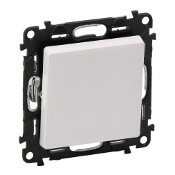 Выключатель Legrand Valena Life Белый 10АХ 250В с лицевой панелью. Безвинтовые зажимы 752401