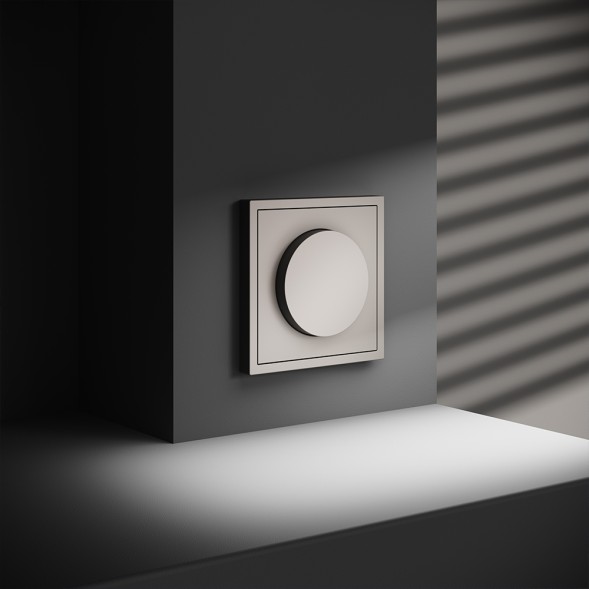 Светорегулятор встраиваемый VOLTUM S70 поворотно-нажимной 600 Вт, (кашемир)