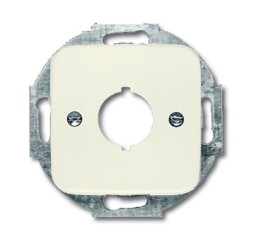 Плата центральная (накладка) ABB Busch-Duro 2000 слоновая кость SI с суппортом для разъёмов D=19 мм 2CKA001724A0228 2534-212