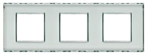 Рамка Bticino LivingLight Квадрат Kristall 2+2+2 модуля LND4802M3KR