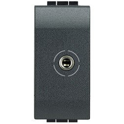 Разъем Аудио Jack 3,5 Bticino LivingLight Air антрацит L4280