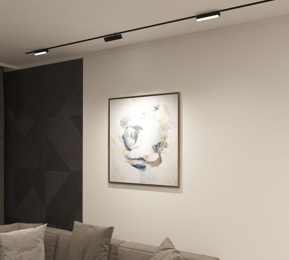 DK8009-BK Поворотный матовый светильни SMART 9W DIM 3000K-6000K черный