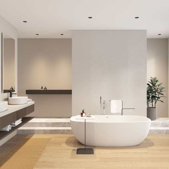 DK3103-BK Встраиваемый влагозащищенный светильник, IP 65, 10 Вт, GU5.3, LED, черный, пластик