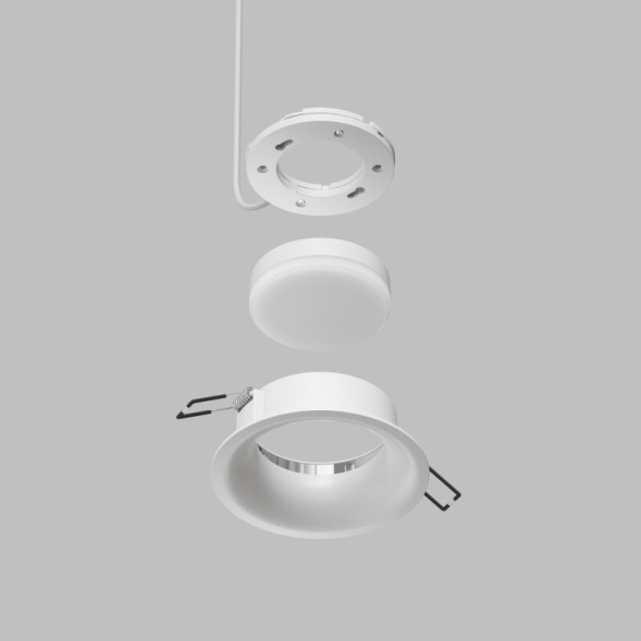 Встраиваемый светильник INER, до 15 Вт LED, GX53, IP20, алюминий, белый