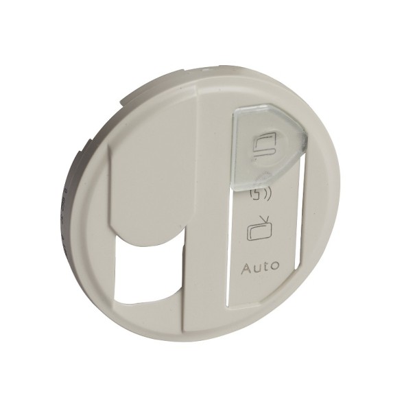 Лицевая панель розетки Legrand Celiane слоновая кость простой RJ45 066237